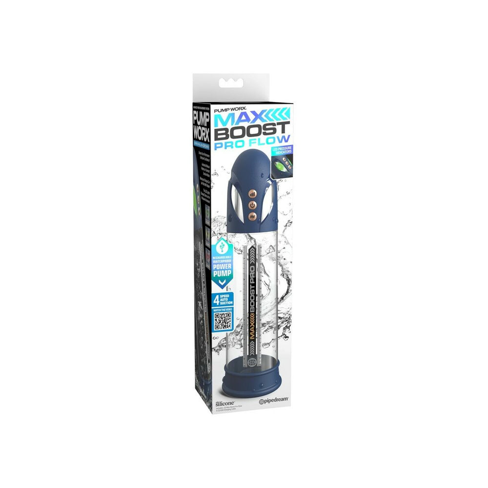 Bomba de pene Pipedream Worx Max Boost Pro Blue