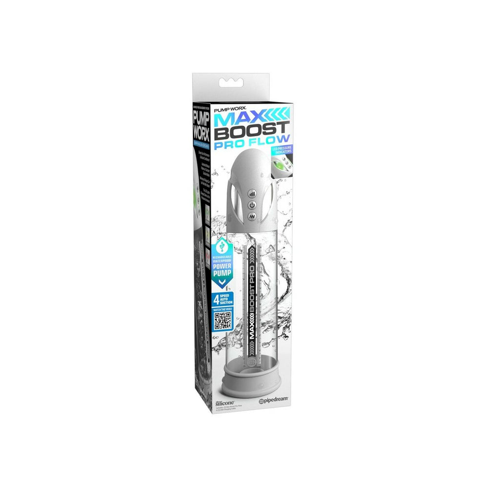 Bomba de pene Pipedream Worx Max Boost Pro negra