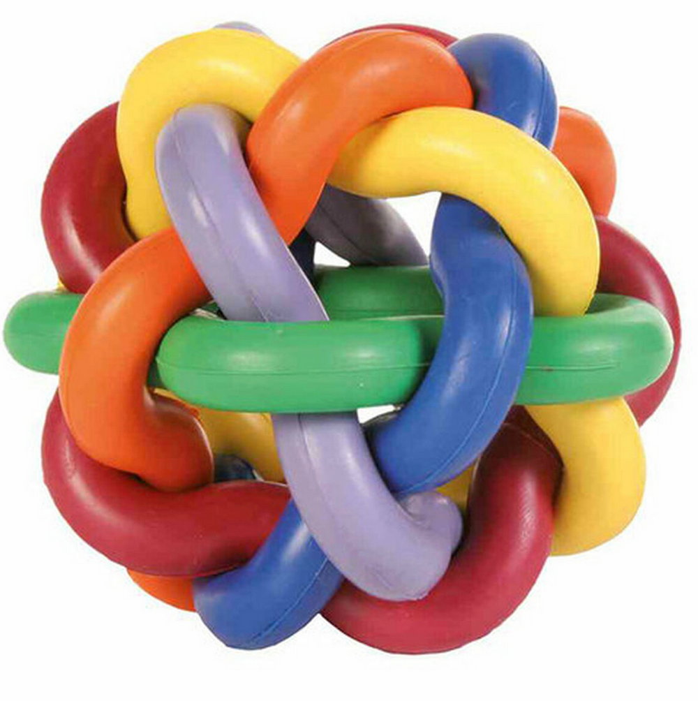 Jouet pour chien Trixie en caoutchouc multicolore – Ø 10 cm
