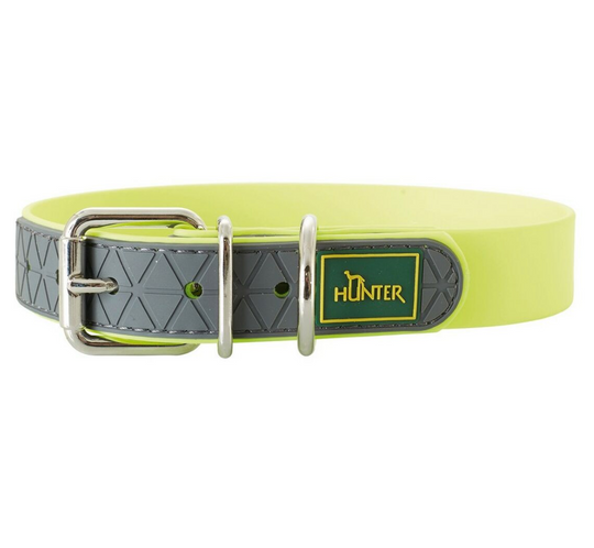 Collier pour chien Hunter Convenience jaune – Taille S/M (33 à 41 cm)