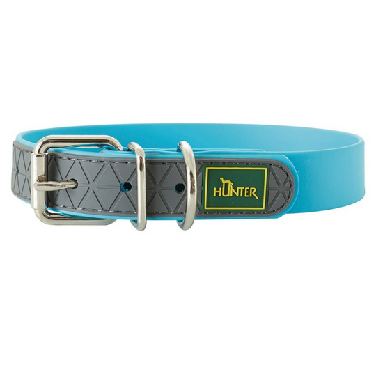Collier pour chien Hunter Convenience turquoise – Taille S/M (33 à 41 cm)