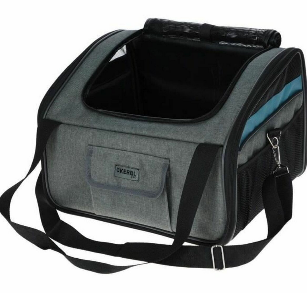 Cage de transport pour chien Kerbl – Bleu / Gris
